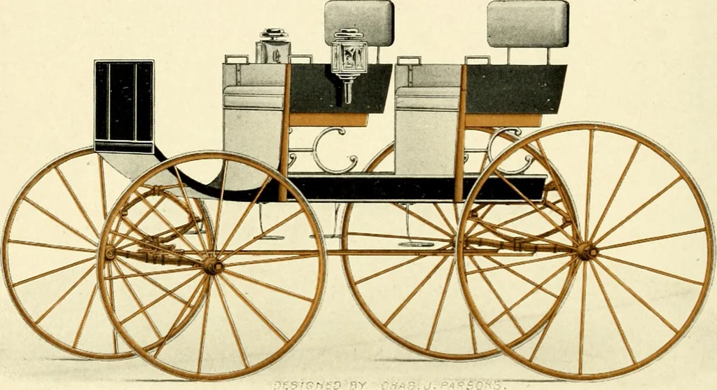 An illustration from Racing and pleasure vehicles : catalog no. 6, showing a complete line of vehicles suitable for all speeding and driving purposes, 1910, leaf 65