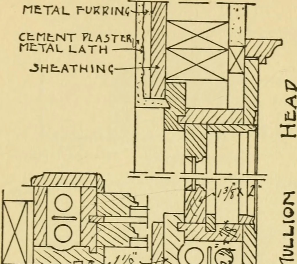 An illustration from Radford's architectural drawing : complete guide to work of architect's office, drawing to scale--tracing--detailing--designing --classic order of architecture. A complete and thorough course, clearly written and beautifully illustrated; suited alike to individual study and class instruction, 1912, leaf 132