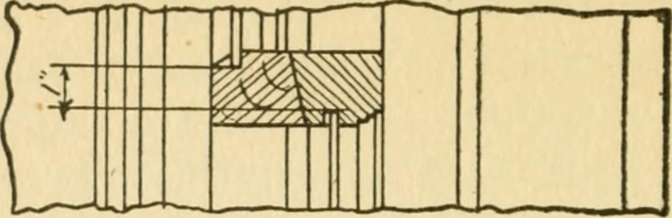 An illustration from Radford's architectural drawing : complete guide to work of architect's office, drawing to scale--tracing--detailing--designing --classic order of architecture. A complete and thorough course, clearly written and beautifully illustrated; suited alike to individual study and class instruction, 1912, leaf 133