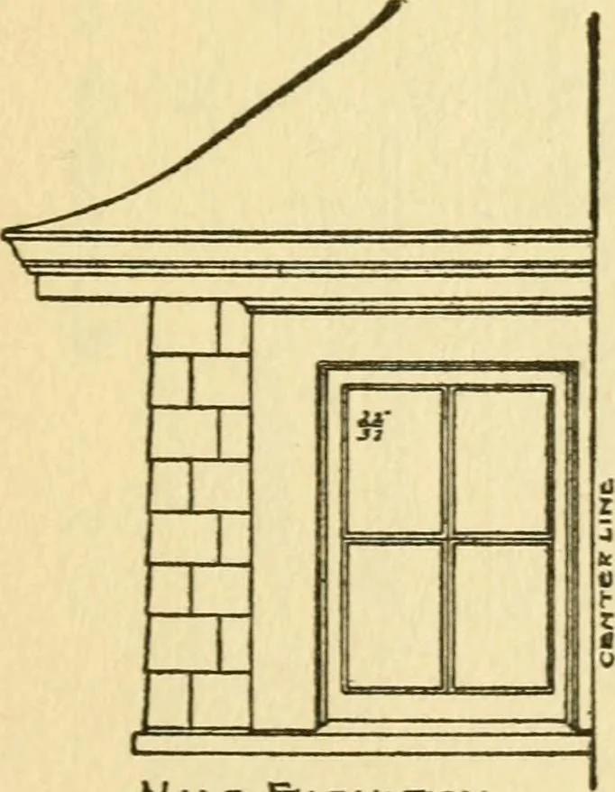 An illustration from Radford's architectural drawing : complete guide to work of architect's office, drawing to scale--tracing--detailing--designing --classic order of architecture. A complete and thorough course, clearly written and beautifully illustrated; suited alike to individual study and class instruction, 1912, leaf 134