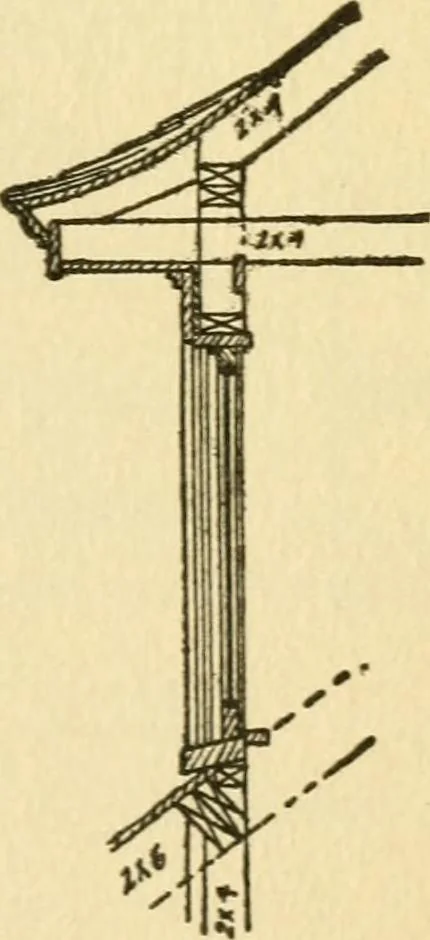 An illustration from Radford's architectural drawing : complete guide to work of architect's office, drawing to scale--tracing--detailing--designing --classic order of architecture. A complete and thorough course, clearly written and beautifully illustrated; suited alike to individual study and class instruction, 1912, leaf 134
