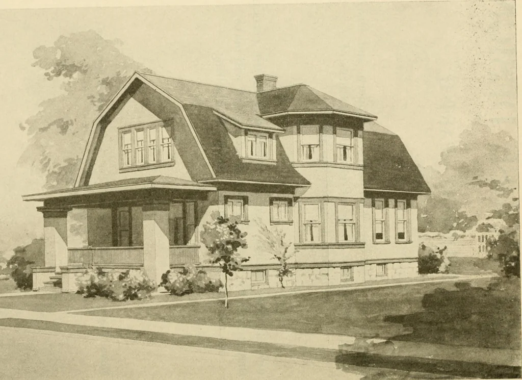 An illustration from Radford's architectural drawing : complete guide to work of architect's office, drawing to scale--tracing--detailing--designing --classic order of architecture. A complete and thorough course, clearly written and beautifully illustrated; suited alike to individual study and class instruction, 1912, leaf 199