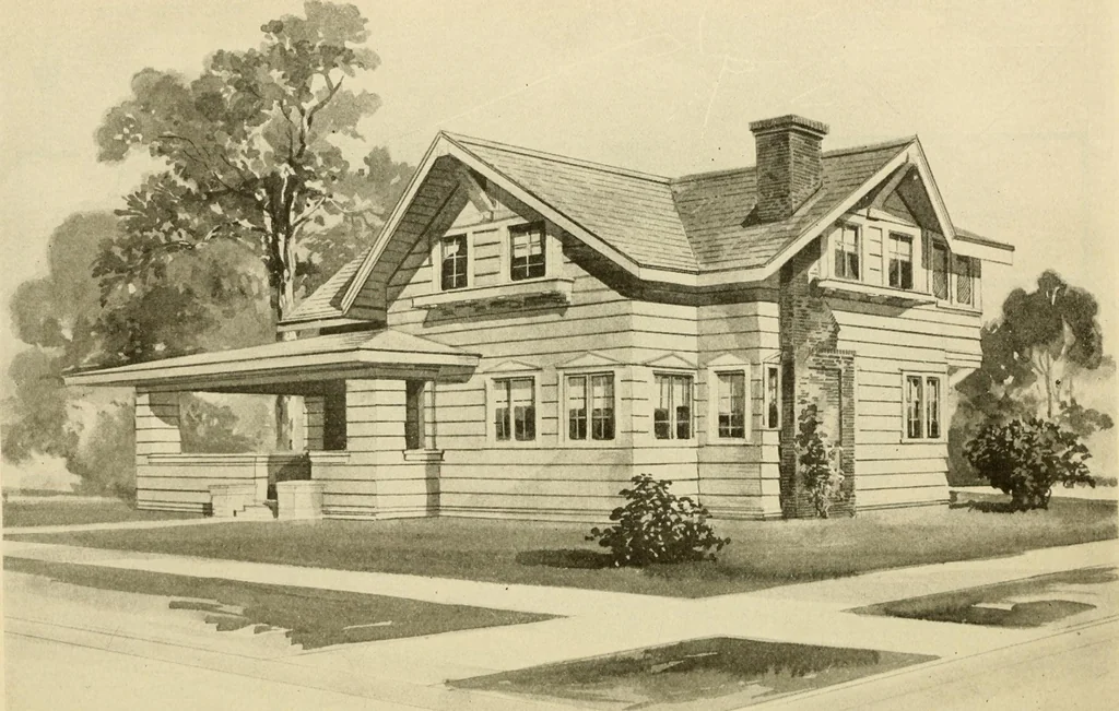 An illustration from Radford's architectural drawing : complete guide to work of architect's office, drawing to scale--tracing--detailing--designing --classic order of architecture. A complete and thorough course, clearly written and beautifully illustrated; suited alike to individual study and class instruction, 1912, leaf 201