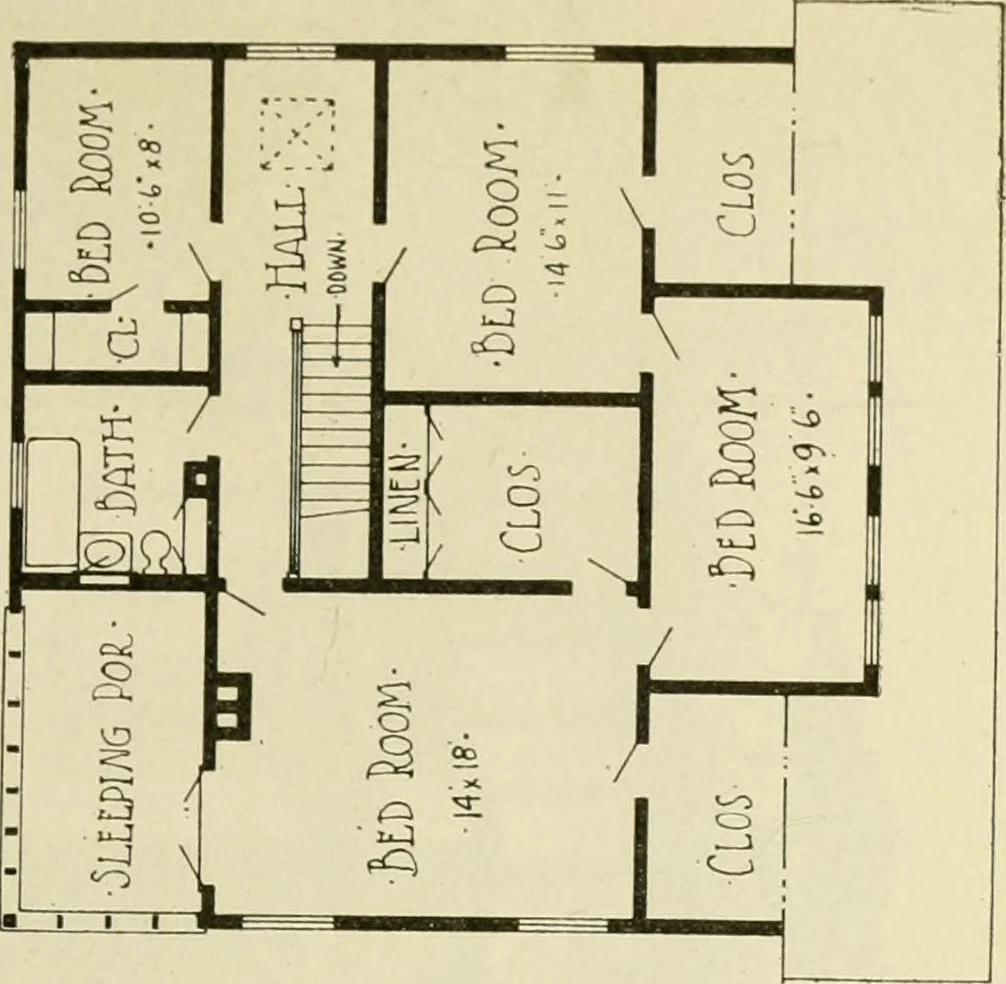 An illustration from Radford's architectural drawing : complete guide to work of architect's office, drawing to scale--tracing--detailing--designing --classic order of architecture. A complete and thorough course, clearly written and beautifully illustrated; suited alike to individual study and class instruction, 1912, leaf 204