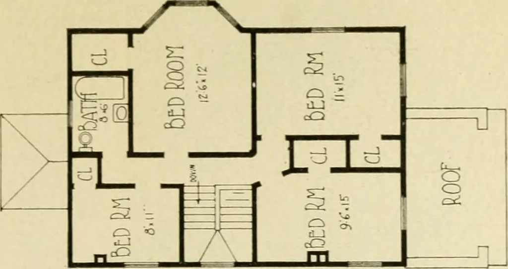An illustration from Radford's architectural drawing : complete guide to work of architect's office, drawing to scale--tracing--detailing--designing --classic order of architecture. A complete and thorough course, clearly written and beautifully illustrated; suited alike to individual study and class instruction, 1912, leaf 206