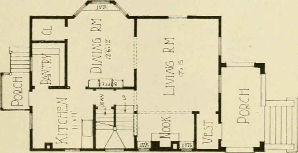 An illustration from Radford's architectural drawing : complete guide to work of architect's office, drawing to scale--tracing--detailing--designing --classic order of architecture. A complete and thorough course, clearly written and beautifully illustrated; suited alike to individual study and class instruction, 1912, leaf 206