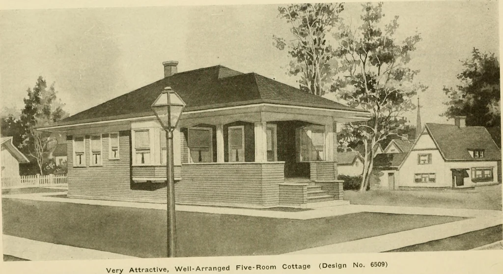 An illustration from Radford's architectural drawing : complete guide to work of architect's office, drawing to scale--tracing--detailing--designing --classic order of architecture. A complete and thorough course, clearly written and beautifully illustrated; suited alike to individual study and class instruction, 1912, leaf 207