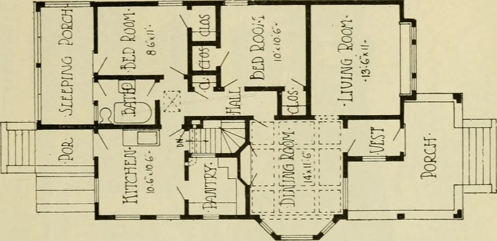 An illustration from Radford's architectural drawing : complete guide to work of architect's office, drawing to scale--tracing--detailing--designing --classic order of architecture. A complete and thorough course, clearly written and beautifully illustrated; suited alike to individual study and class instruction, 1912, leaf 208