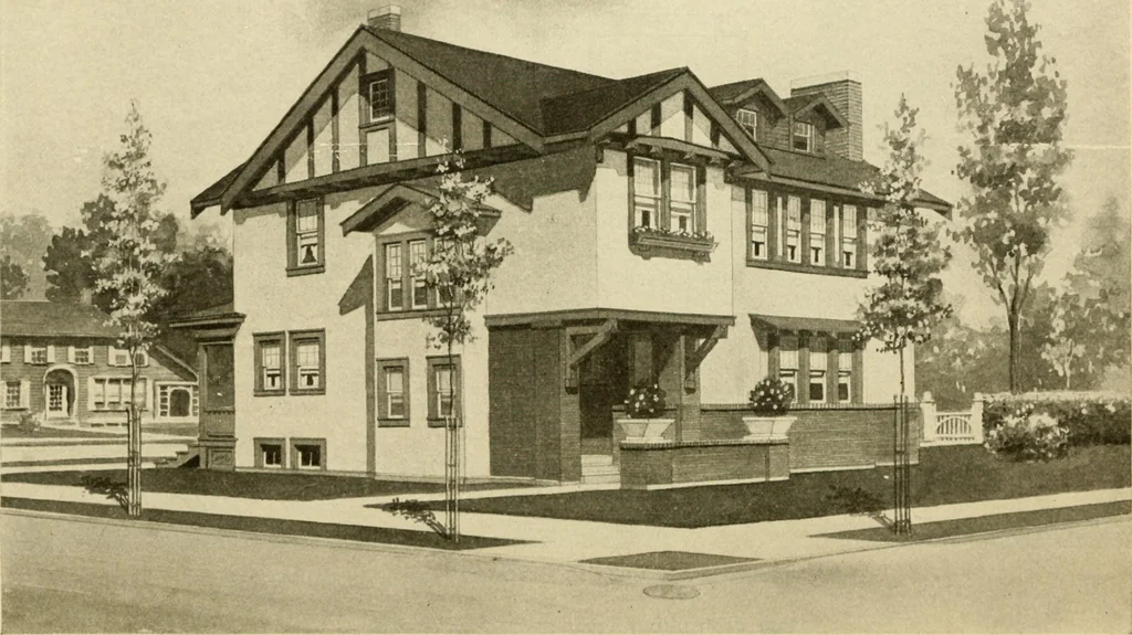 An illustration from Radford's architectural drawing : complete guide to work of architect's office, drawing to scale--tracing--detailing--designing --classic order of architecture. A complete and thorough course, clearly written and beautifully illustrated; suited alike to individual study and class instruction, 1912, leaf 209