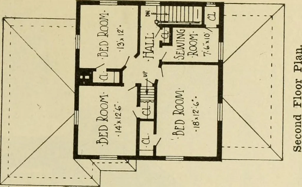 An illustration from Radford's architectural drawing : complete guide to work of architect's office, drawing to scale--tracing--detailing--designing --classic order of architecture. A complete and thorough course, clearly written and beautifully illustrated; suited alike to individual study and class instruction, 1912, leaf 214