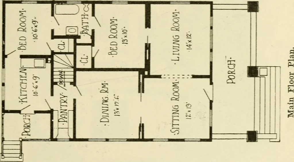 An illustration from Radford's architectural drawing : complete guide to work of architect's office, drawing to scale--tracing--detailing--designing --classic order of architecture. A complete and thorough course, clearly written and beautifully illustrated; suited alike to individual study and class instruction, 1912, leaf 226