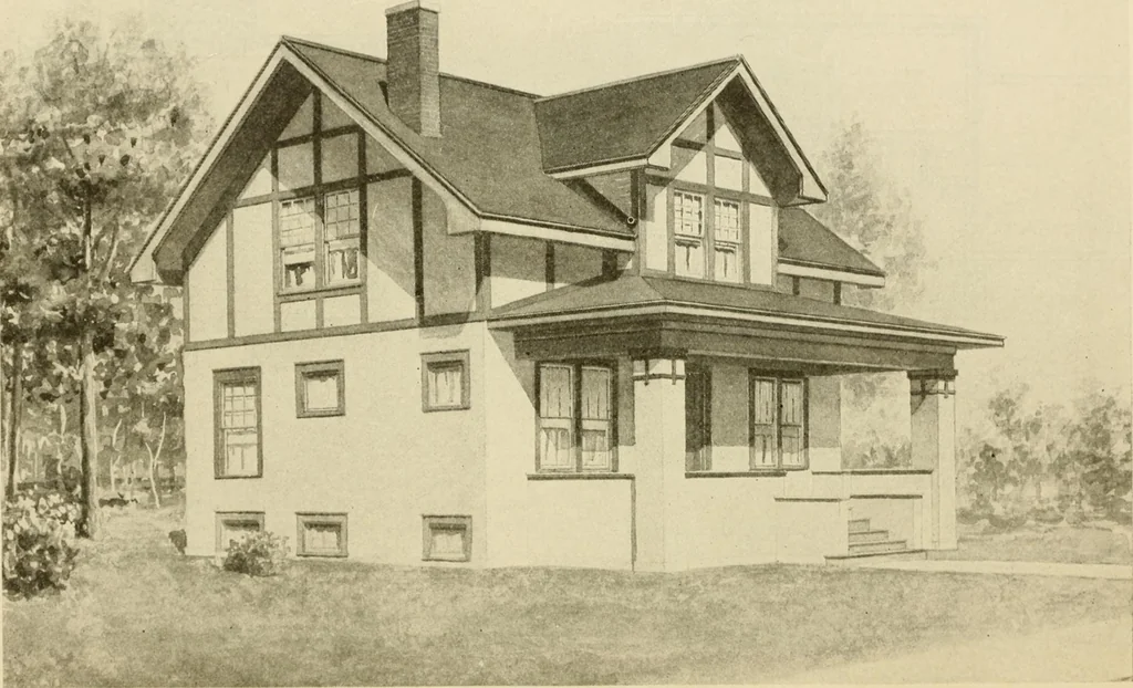An illustration from Radford's architectural drawing : complete guide to work of architect's office, drawing to scale--tracing--detailing--designing --classic order of architecture. A complete and thorough course, clearly written and beautifully illustrated; suited alike to individual study and class instruction, 1912, leaf 233