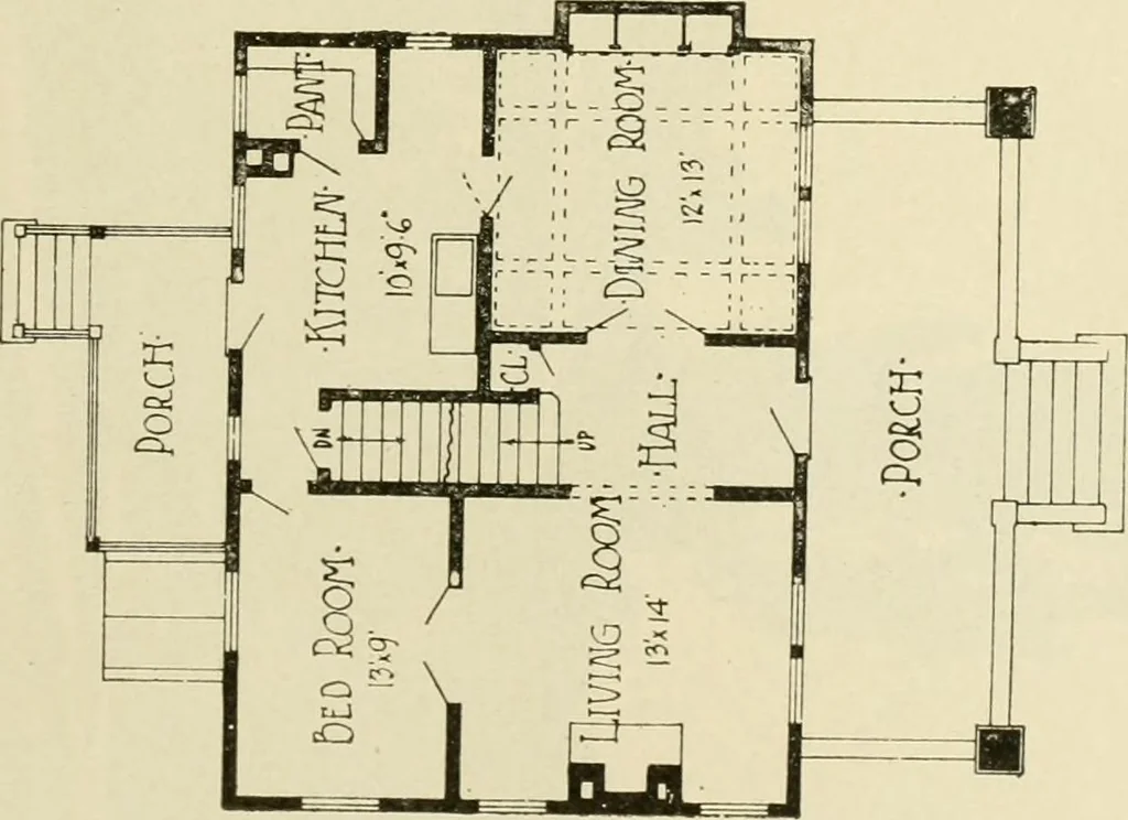 An illustration from Radford's architectural drawing : complete guide to work of architect's office, drawing to scale--tracing--detailing--designing --classic order of architecture. A complete and thorough course, clearly written and beautifully illustrated; suited alike to individual study and class instruction, 1912, leaf 234