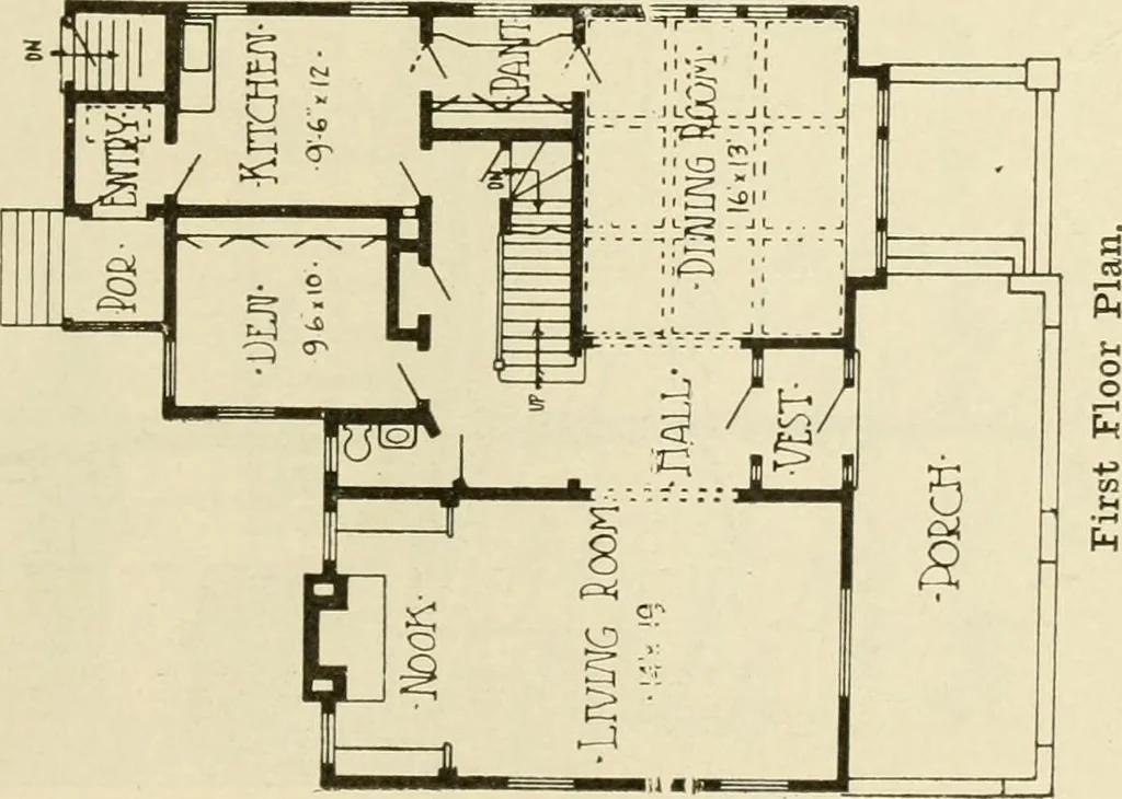 An illustration from Radford's architectural drawing : complete guide to work of architect's office, drawing to scale--tracing--detailing--designing --classic order of architecture. A complete and thorough course, clearly written and beautifully illustrated; suited alike to individual study and class instruction, 1912, leaf 238