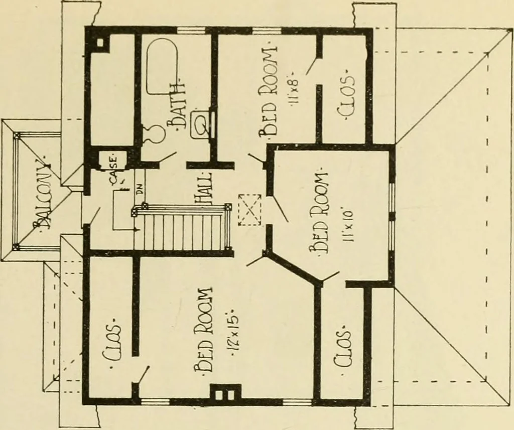An illustration from Radford's architectural drawing : complete guide to work of architect's office, drawing to scale--tracing--detailing--designing --classic order of architecture. A complete and thorough course, clearly written and beautifully illustrated; suited alike to individual study and class instruction, 1912, leaf 244