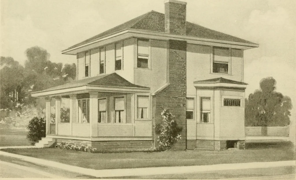 An illustration from Radford's architectural drawing : complete guide to work of architect's office, drawing to scale--tracing--detailing--designing --classic order of architecture. A complete and thorough course, clearly written and beautifully illustrated; suited alike to individual study and class instruction, 1912, leaf 245