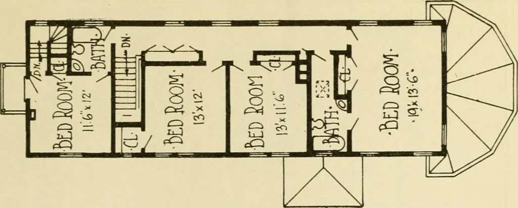 An illustration from Radford's architectural drawing : complete guide to work of architect's office, drawing to scale--tracing--detailing--designing --classic order of architecture. A complete and thorough course, clearly written and beautifully illustrated; suited alike to individual study and class instruction, 1912, leaf 252