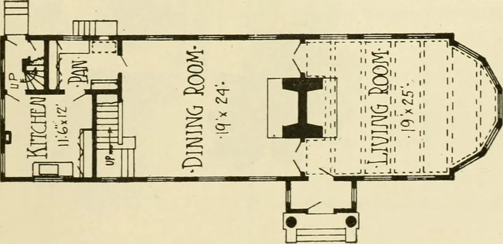 An illustration from Radford's architectural drawing : complete guide to work of architect's office, drawing to scale--tracing--detailing--designing --classic order of architecture. A complete and thorough course, clearly written and beautifully illustrated; suited alike to individual study and class instruction, 1912, leaf 252