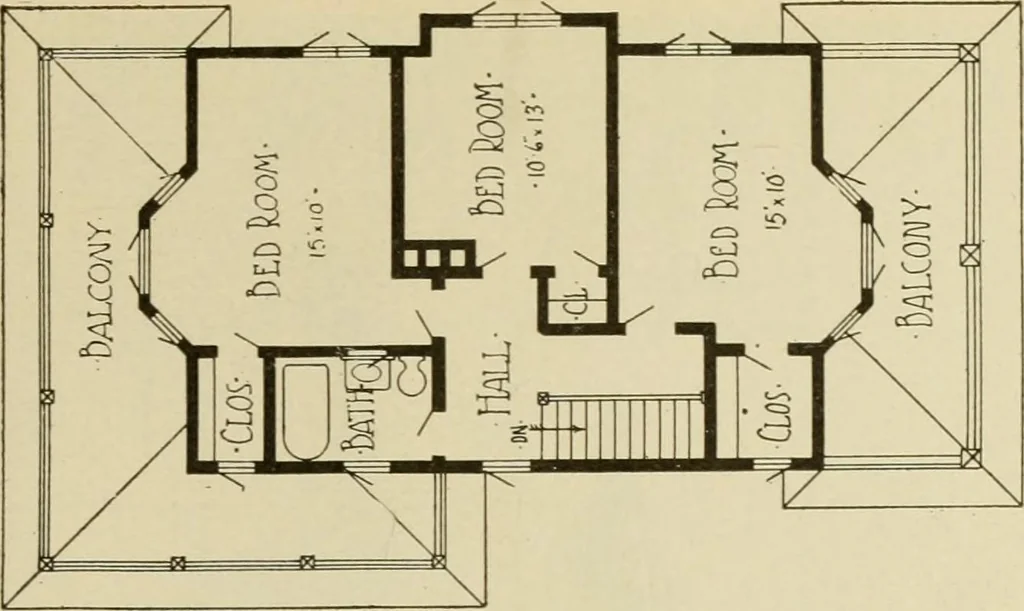 An illustration from Radford's architectural drawing : complete guide to work of architect's office, drawing to scale--tracing--detailing--designing --classic order of architecture. A complete and thorough course, clearly written and beautifully illustrated; suited alike to individual study and class instruction, 1912, leaf 254