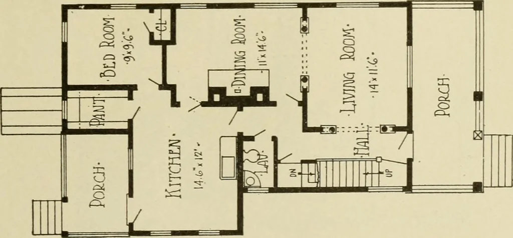 An illustration from Radford's architectural drawing : complete guide to work of architect's office, drawing to scale--tracing--detailing--designing --classic order of architecture. A complete and thorough course, clearly written and beautifully illustrated; suited alike to individual study and class instruction, 1912, leaf 254