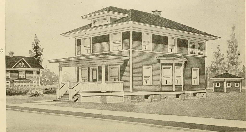 An illustration from Radford's architectural drawing : complete guide to work of architect's office, drawing to scale--tracing--detailing--designing --classic order of architecture. A complete and thorough course, clearly written and beautifully illustrated; suited alike to individual study and class instruction, 1912, leaf 257
