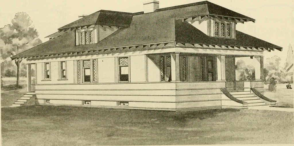 An illustration from Radford's architectural drawing : complete guide to work of architect's office, drawing to scale--tracing--detailing--designing --classic order of architecture. A complete and thorough course, clearly written and beautifully illustrated; suited alike to individual study and class instruction, 1912, leaf 261
