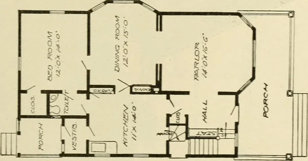 An illustration from Radford's architectural drawing : complete guide to work of architect's office, drawing to scale--tracing--detailing--designing --classic order of architecture. A complete and thorough course, clearly written and beautifully illustrated; suited alike to individual study and class instruction, 1912, leaf 264