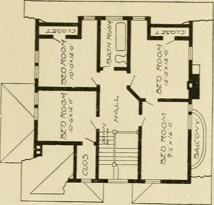 An illustration from Radford's architectural drawing : complete guide to work of architect's office, drawing to scale--tracing--detailing--designing --classic order of architecture. A complete and thorough course, clearly written and beautifully illustrated; suited alike to individual study and class instruction, 1912, leaf 266