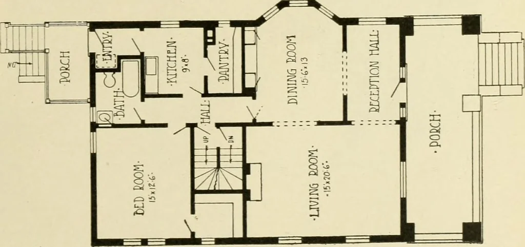 An illustration from Radford's architectural drawing : complete guide to work of architect's office, drawing to scale--tracing--detailing--designing --classic order of architecture. A complete and thorough course, clearly written and beautifully illustrated; suited alike to individual study and class instruction, 1912, leaf 268