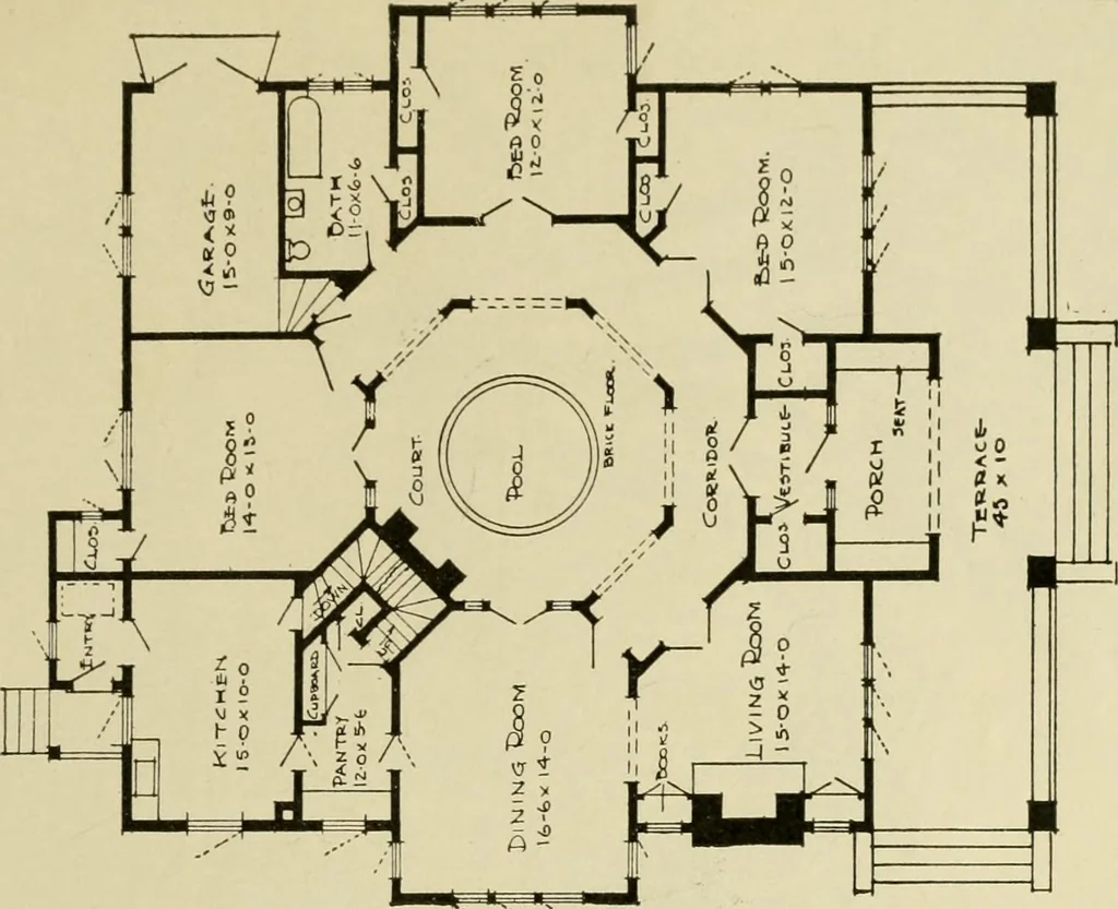 An illustration from Radford's architectural drawing : complete guide to work of architect's office, drawing to scale--tracing--detailing--designing --classic order of architecture. A complete and thorough course, clearly written and beautifully illustrated; suited alike to individual study and class instruction, 1912, leaf 272