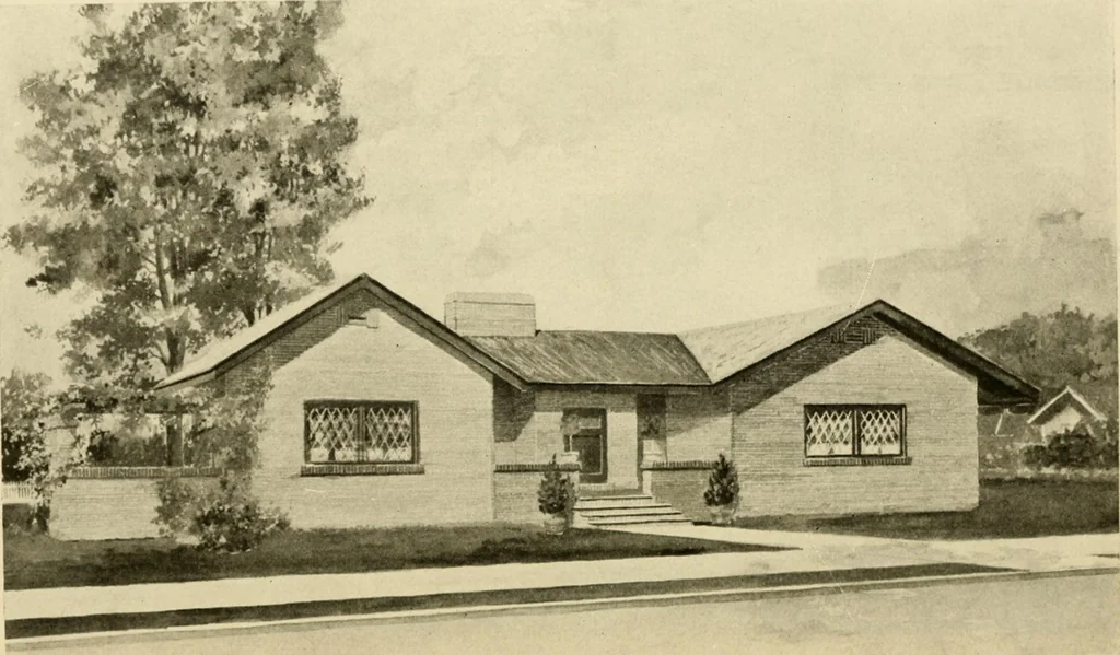 An illustration from Radford's architectural drawing : complete guide to work of architect's office, drawing to scale--tracing--detailing--designing --classic order of architecture. A complete and thorough course, clearly written and beautifully illustrated; suited alike to individual study and class instruction, 1912, leaf 279