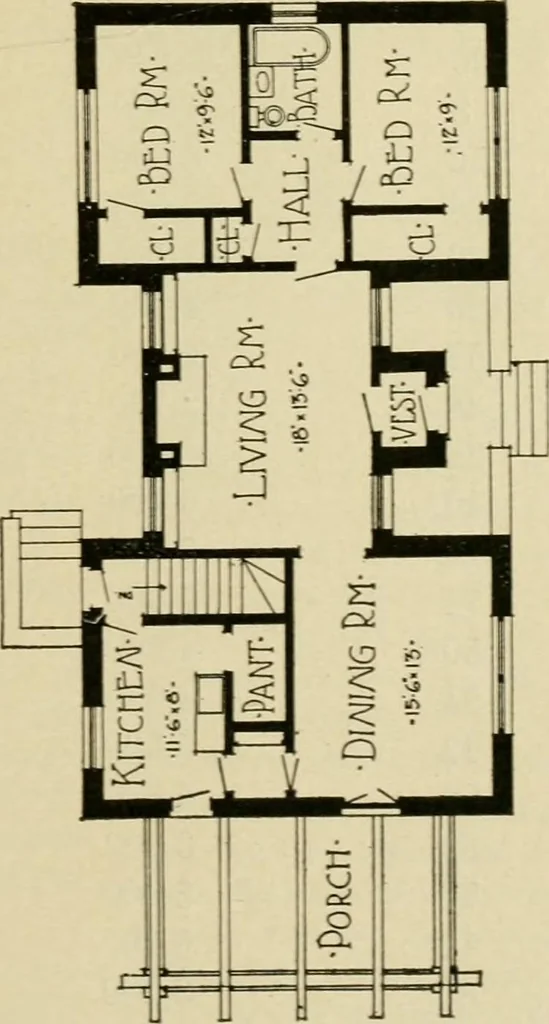 An illustration from Radford's architectural drawing : complete guide to work of architect's office, drawing to scale--tracing--detailing--designing --classic order of architecture. A complete and thorough course, clearly written and beautifully illustrated; suited alike to individual study and class instruction, 1912, leaf 280