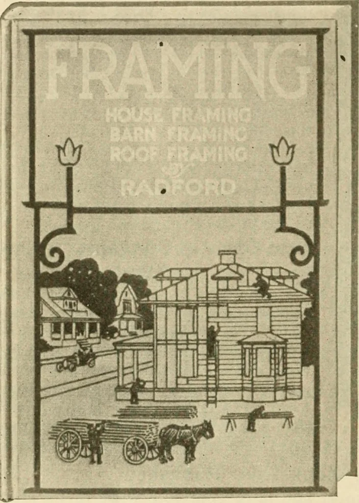 An illustration from Radford's architectural drawing : complete guide to work of architect's office, drawing to scale--tracing--detailing--designing --classic order of architecture. A complete and thorough course, clearly written and beautifully illustrated; suited alike to individual study and class instruction, 1912, leaf 287