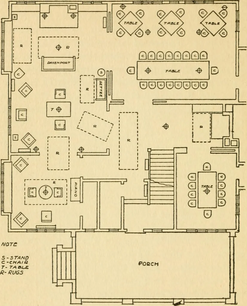 An illustration from Radford's architectural drawing : complete guide to work of architect's office, drawing to scale--tracing--detailing--designing --classic order of architecture. A complete and thorough course, clearly written and beautifully illustrated; suited alike to individual study and class instruction, 1912, leaf 87