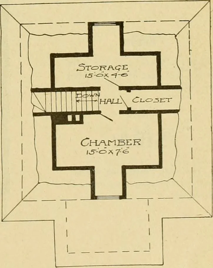 An illustration from Radford's artistic bungalows : unique collection of 208 designs, best modern ideas in bungalow architecture., 1908, leaf 110