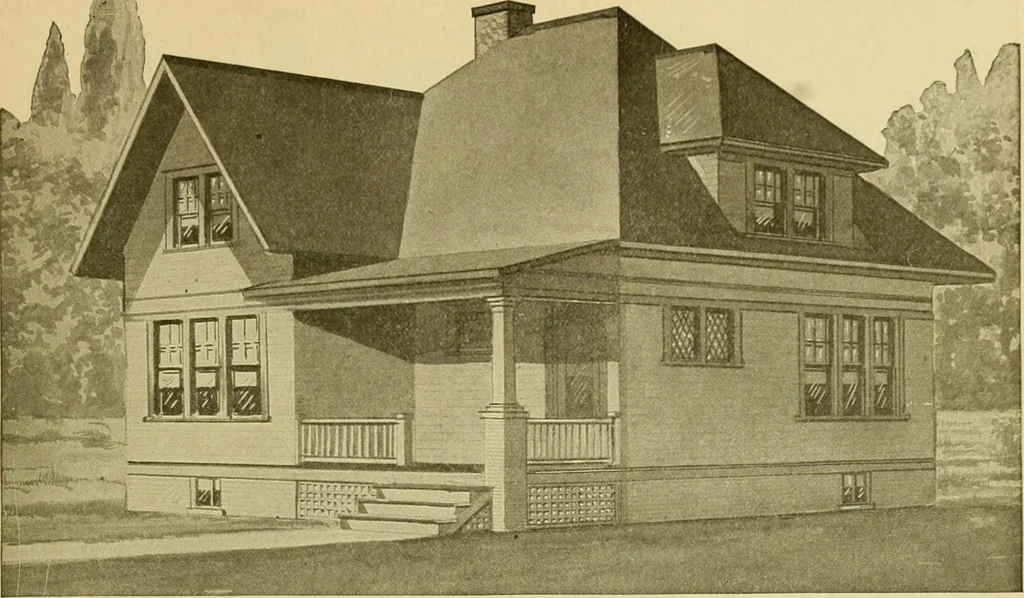 An illustration from Radford's artistic bungalows : unique collection of 208 designs, best modern ideas in bungalow architecture., 1908, leaf 126