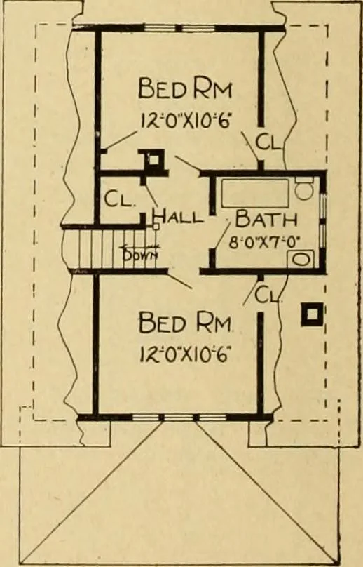 An illustration from Radford's artistic bungalows : unique collection of 208 designs, best modern ideas in bungalow architecture., 1908, leaf 131