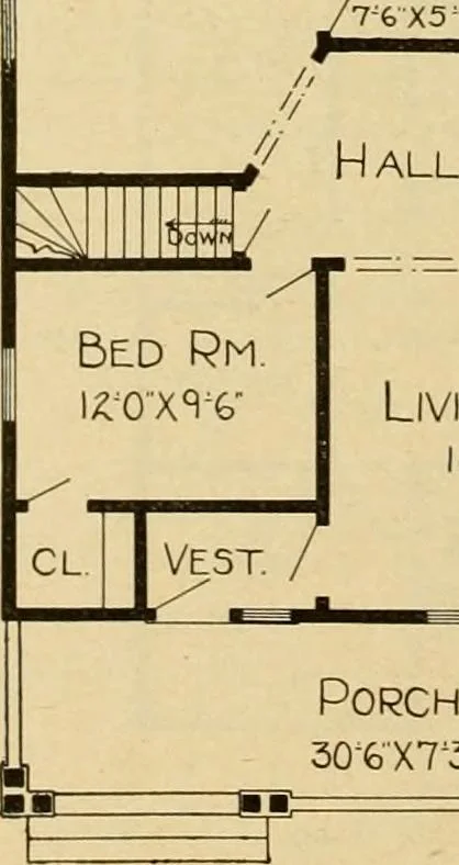 An illustration from Radford's artistic bungalows : unique collection of 208 designs, best modern ideas in bungalow architecture., 1908, leaf 159