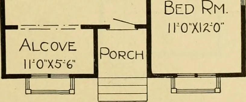 An illustration from Radford's artistic bungalows : unique collection of 208 designs, best modern ideas in bungalow architecture., 1908, leaf 168