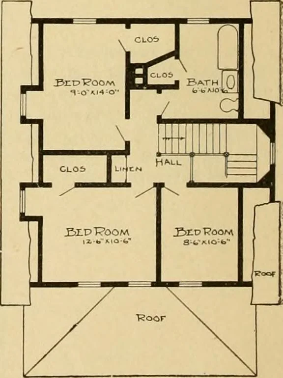 An illustration from Radford's artistic bungalows : unique collection of 208 designs, best modern ideas in bungalow architecture., 1908, leaf 179