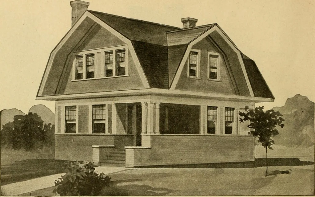 An illustration from Radford's artistic bungalows : unique collection of 208 designs, best modern ideas in bungalow architecture., 1908, leaf 187