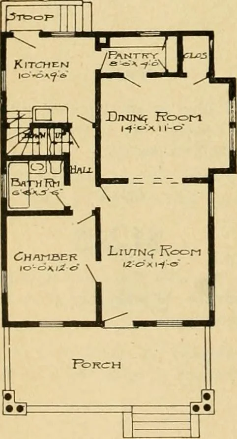 An illustration from Radford's artistic bungalows : unique collection of 208 designs, best modern ideas in bungalow architecture., 1908, leaf 191