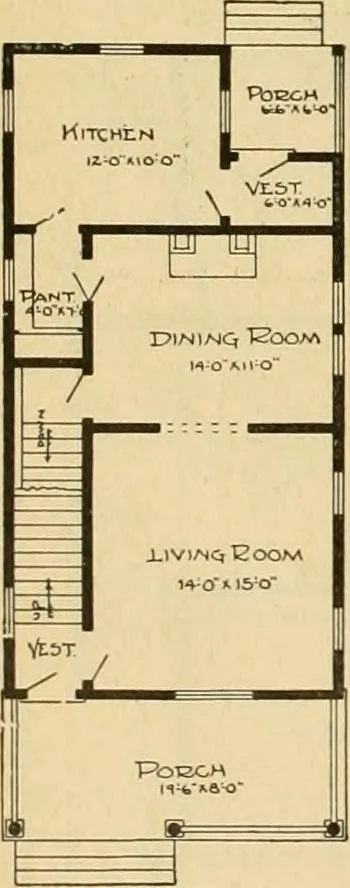 An illustration from Radford's artistic bungalows : unique collection of 208 designs, best modern ideas in bungalow architecture., 1908, leaf 63