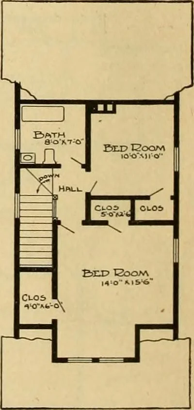 An illustration from Radford's artistic bungalows : unique collection of 208 designs, best modern ideas in bungalow architecture., 1908, leaf 63