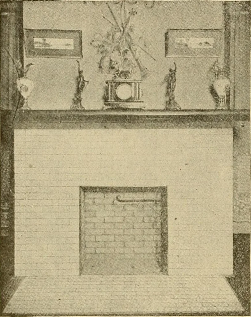 An illustration from Radford's brick houses and how to build them : a standard collection of new, original, and artistic designs for brick houses, apartments, stores and flats, garages, etc. ; together with complete instruction in the manufacture of brick and its practical uses as a building material selected and compiled by William A. Radford ... Every plan designed and executed by a corps of licensed architects of the highest professional standing, assisted by a staff of expert draftsmen. Over 300 designs and details., 1912, leaf 135