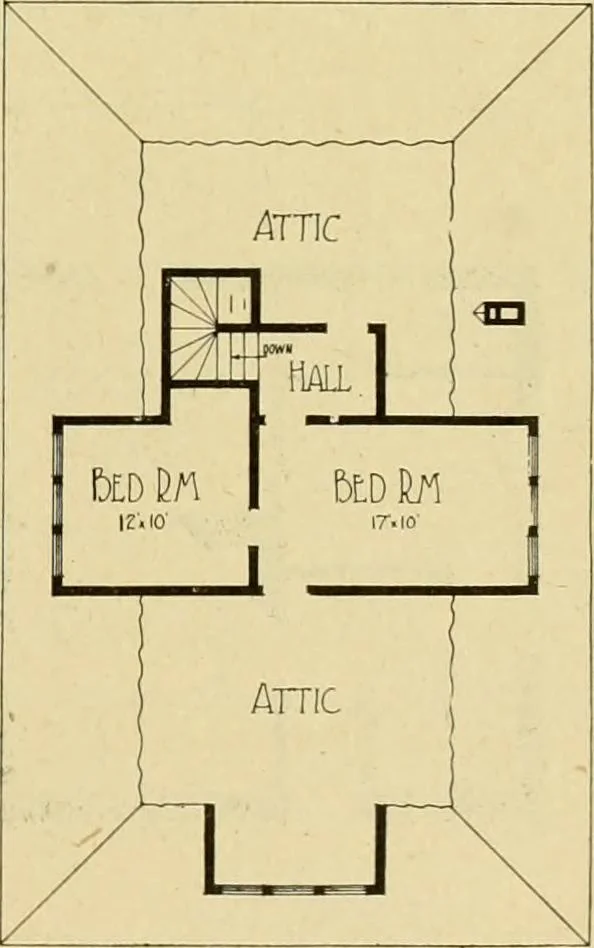 An illustration from Radford's brick houses and how to build them : a standard collection of new, original, and artistic designs for brick houses, apartments, stores and flats, garages, etc. ; together with complete instruction in the manufacture of brick and its practical uses as a building material selected and compiled by William A. Radford ... Every plan designed and executed by a corps of licensed architects of the highest professional standing, assisted by a staff of expert draftsmen. Over 300 designs and details., 1912, leaf 182