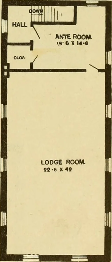 An illustration from Radford's brick houses and how to build them : a standard collection of new, original, and artistic designs for brick houses, apartments, stores and flats, garages, etc. ; together with complete instruction in the manufacture of brick and its practical uses as a building material selected and compiled by William A. Radford ... Every plan designed and executed by a corps of licensed architects of the highest professional standing, assisted by a staff of expert draftsmen. Over 300 designs and details., 1912, leaf 202