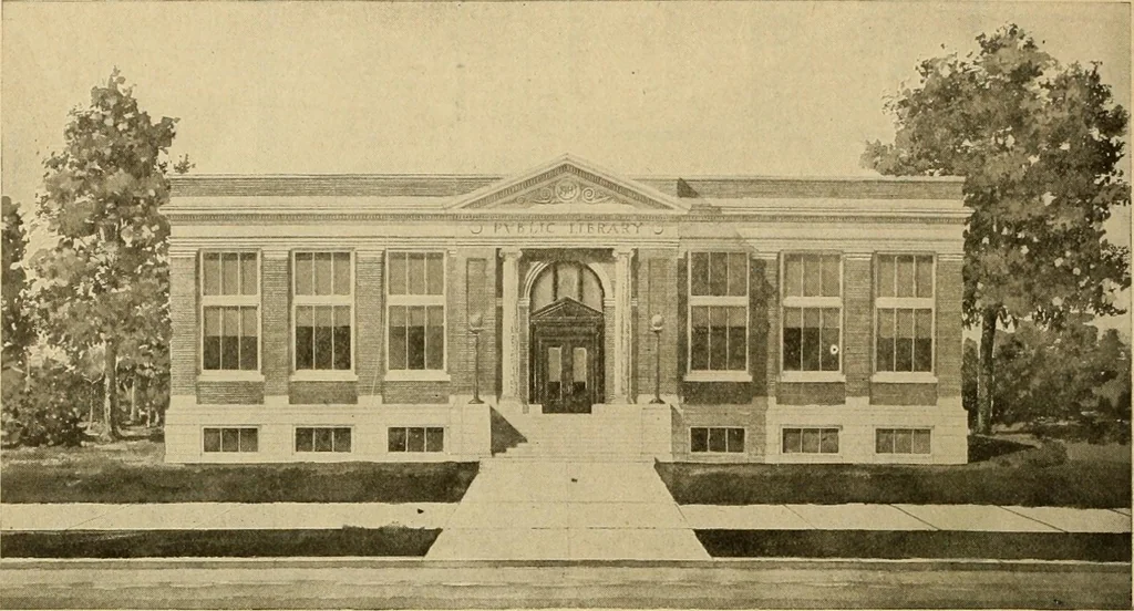 An illustration from Radford's brick houses and how to build them : a standard collection of new, original, and artistic designs for brick houses, apartments, stores and flats, garages, etc. ; together with complete instruction in the manufacture of brick and its practical uses as a building material selected and compiled by William A. Radford ... Every plan designed and executed by a corps of licensed architects of the highest professional standing, assisted by a staff of expert draftsmen. Over 300 designs and details., 1912, leaf 211
