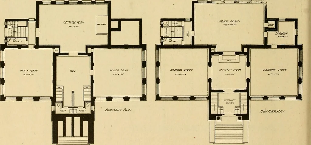 An illustration from Radford's brick houses and how to build them : a standard collection of new, original, and artistic designs for brick houses, apartments, stores and flats, garages, etc. ; together with complete instruction in the manufacture of brick and its practical uses as a building material selected and compiled by William A. Radford ... Every plan designed and executed by a corps of licensed architects of the highest professional standing, assisted by a staff of expert draftsmen. Over 300 designs and details., 1912, leaf 211
