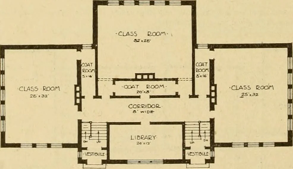 An illustration from Radford's brick houses and how to build them : a standard collection of new, original, and artistic designs for brick houses, apartments, stores and flats, garages, etc. ; together with complete instruction in the manufacture of brick and its practical uses as a building material selected and compiled by William A. Radford ... Every plan designed and executed by a corps of licensed architects of the highest professional standing, assisted by a staff of expert draftsmen. Over 300 designs and details., 1912, leaf 213